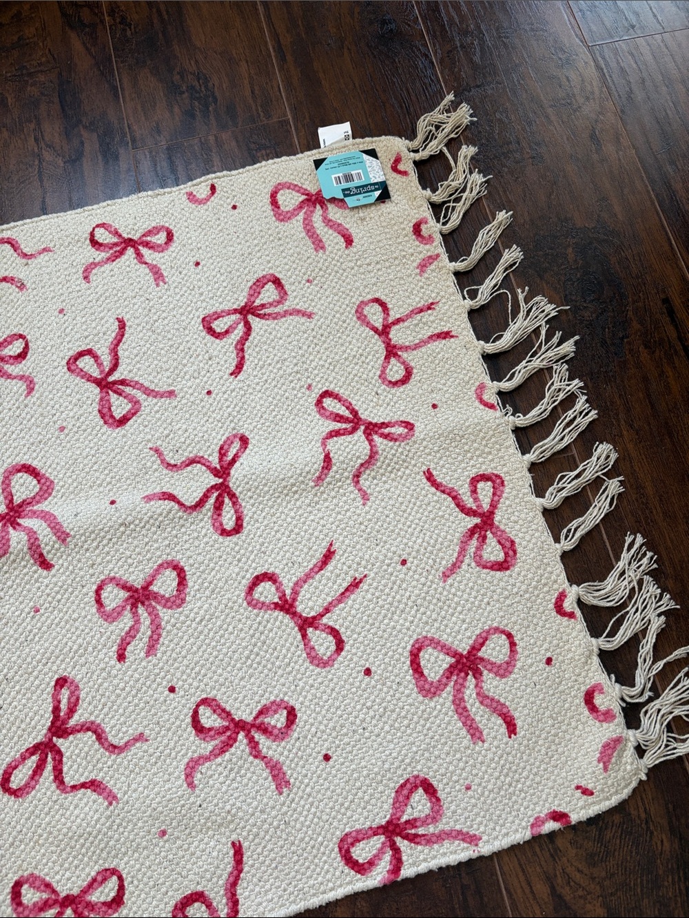 🆕The Spring Shop Pink Bow Area/Throw Rug - Picture 3 of 5